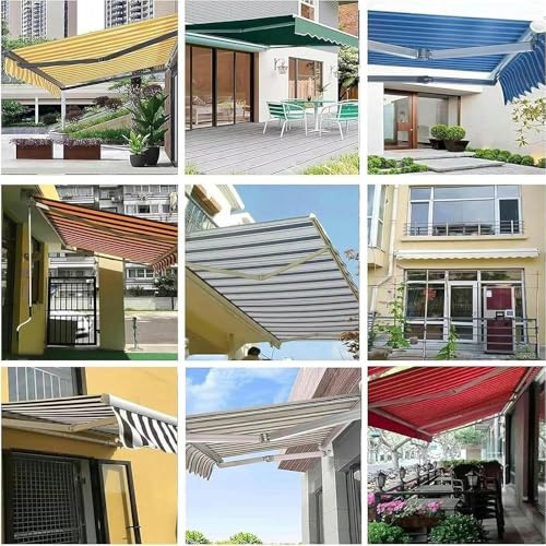 Toile de rechange imperméable polyester 4,6x3m pour terrasse balcon - 6