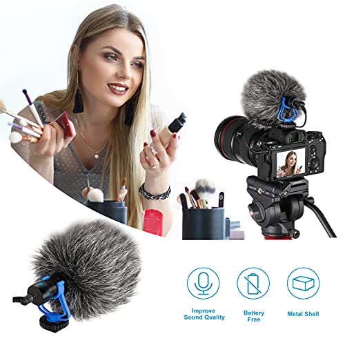 LZSIG Video Microphone,DSLR Camera Microphone,Shotgun mic,Mini Microphone,Suitable for iPhone/Android Smartphones/Canon/Nikon/Sony Camera Microphone,Used for Blogs,Live Commerce,YouTube,Tiktok-LVM1