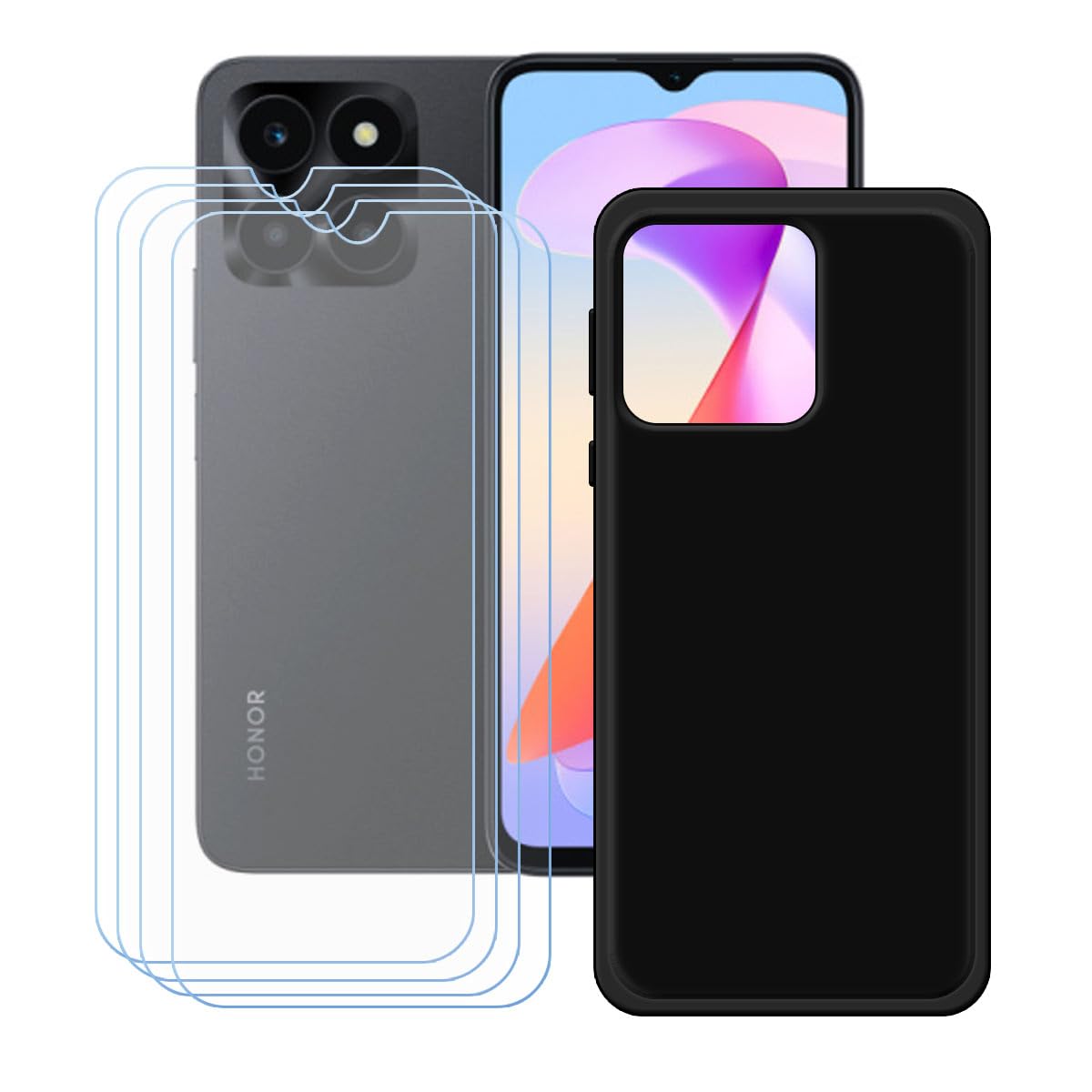 Custodia per Honor X6A, Silicone Case Sottile Cover TPU Caso
