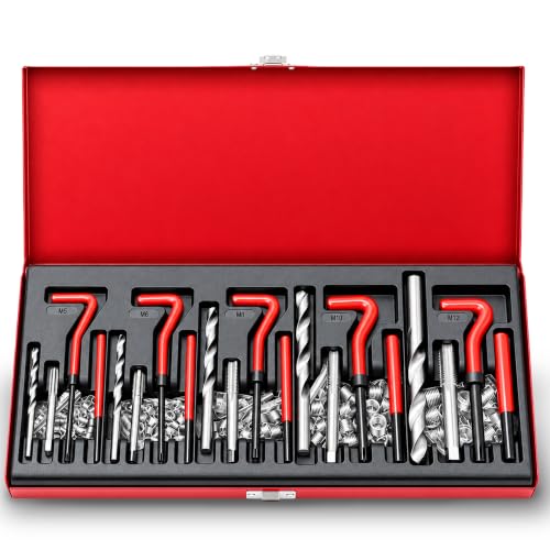 SEDY 131-Piece Metric Helicoil Thread Repair Kit