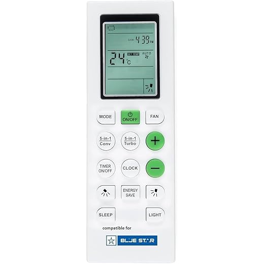 LUCRE AC Remote IC518YNU Compatible for Blue Star Ac Remote