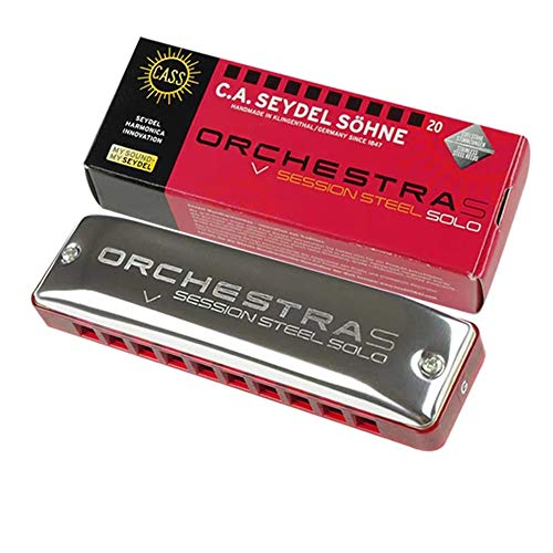 Harmonica Orchestre S Blues Harmonica Diatonique 10 Trous Seydel Session Acier Solo Harpe Clé C Couvercle En Acier… - Les Beatles, Paul McCartney, John Lennon, RIngo Starr, George Harrison Harmonica Orchestre S Blues Harmonica Diatonique 10 Trous Seydel Session Acier Solo Harpe Clé C Couvercle En Acier… – Image 3
