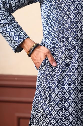 Image of Kurta for Men | Traditional Men's Ethnic Wear | Cotton Blend Kurta for Festive, Wedding & Casual Occasion