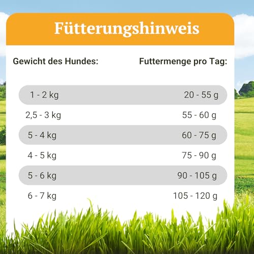 Bellfor Landgut-Schmaus Mini Hypoallergenes Getreidefreies Trockenfutter mit Insektenprotein 2,5 kg - für kleine Hunderassen