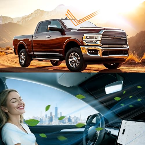 Image of Windshield Sun Shade for Toyota RAV4 RAV-4 2019-2026 | Full covered for windshield, Block UV Rays, Heat Reduction, Easy to install, Keeps Car Cooler