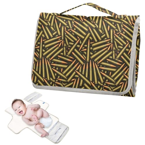 Cambiador reutilizable para bebé con bolsillo de tela, balas, propietario, patrón abstracto, cambiador de pañales, portátil, con almohada incorporada, cambiador de pa?ales para Bebes