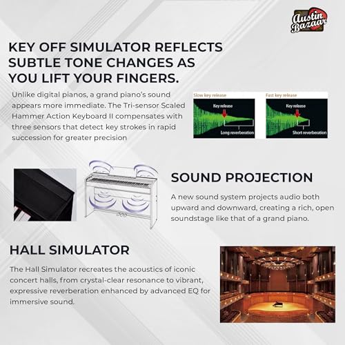 Professional 88-Key Weighted Hammer Action Digital Piano