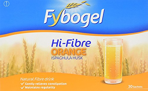 Fybogel Hi-Fibre Orange flavour, 30 sachets