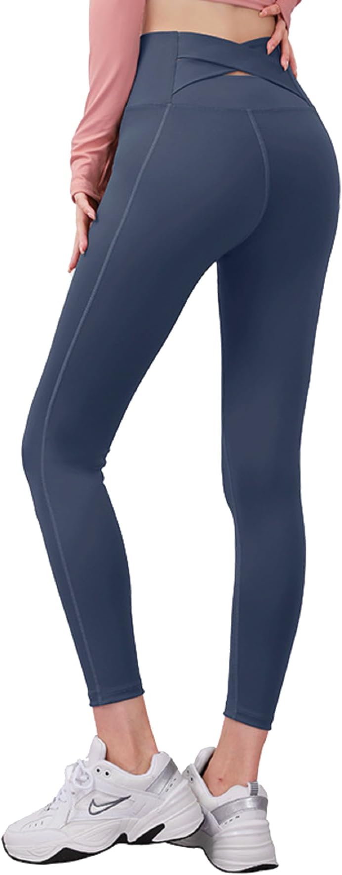 High Waist Yoga Pants Workout Leggings for Women Hip up Pockets Running Compression Breathable