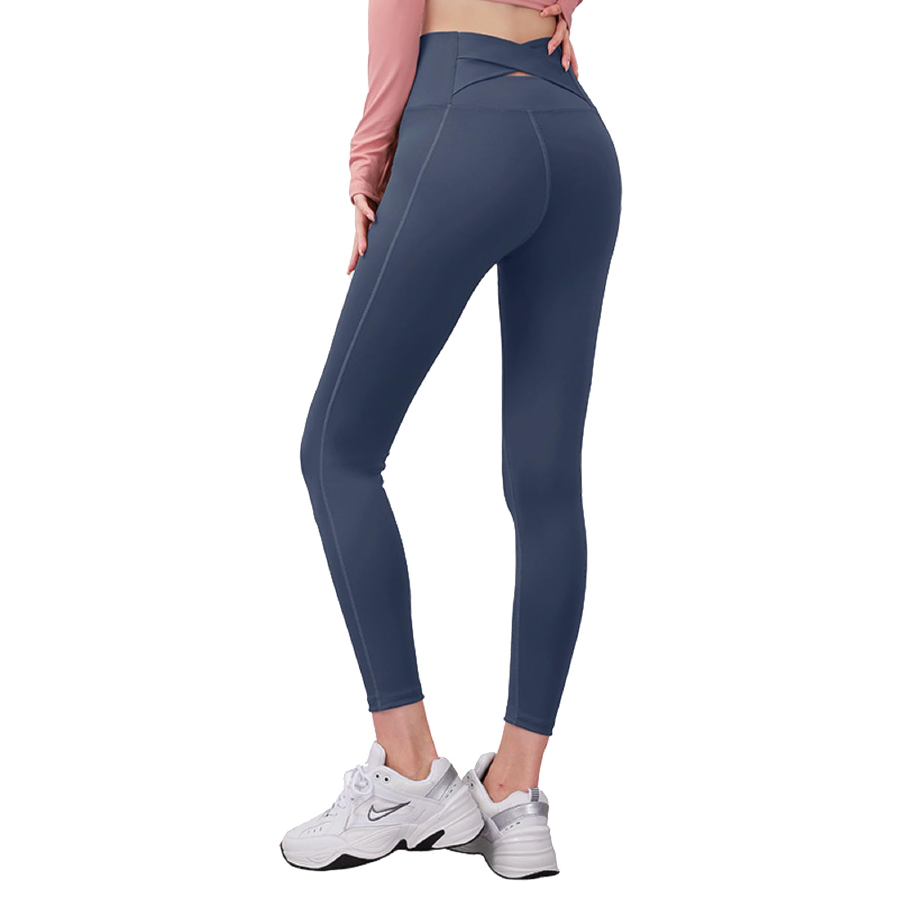 High Waist Yoga Pants Workout Leggings for Women Hip up Pockets Running Compression Breathable