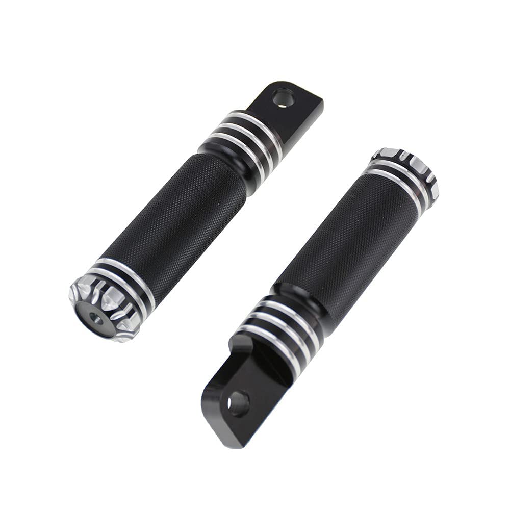 Repose-pieds de moto pour Harley Sportster XL883 XL1200 Touring Road King Softail Dyna Noir