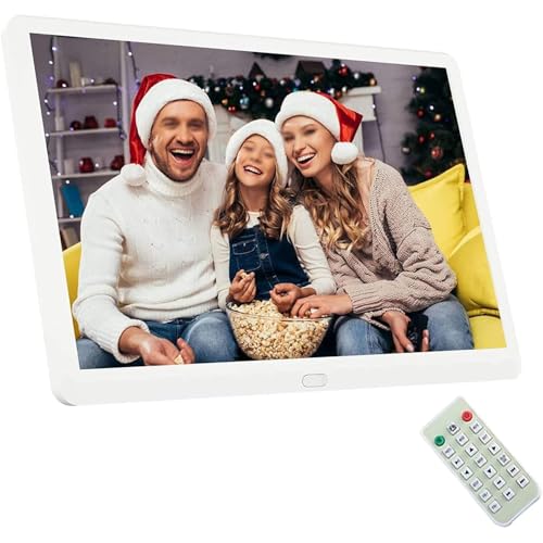 Cornici Fotografiche Digitali Da 20 Pollici, Cornici Fotografiche Digitali Intelligenti Con Touchscreen IPS 1440X900, Luminosità Regolabile, Supporto Per La Musica Di Sottofondo,Accensione/Spegnimento