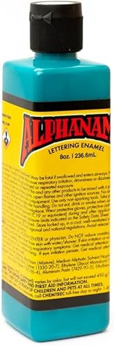 Miniatura 63 de Alphanamel Imitation Gold - Pintura esmaltada para rayas, pintura de letreros, letras, bellas artes, 36 colores, varios tamaños, 2.5 onzas azul