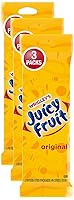 Vista 8 de JUICY FRUIT Gum, Goma de mascar original, caramelos a granel envueltos individualmente, 45 unidades, 3 paquetes, a granel