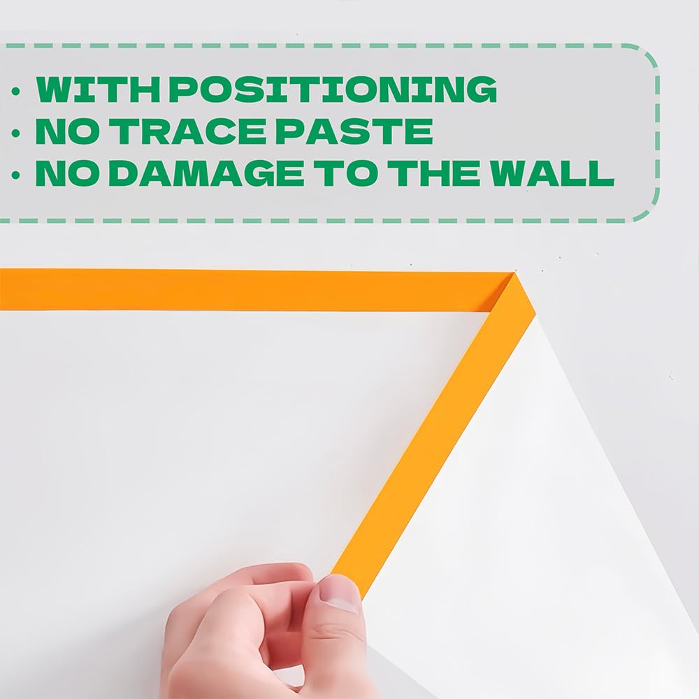 HXJDAM Masking Film With Adhesive Tape, 300 Cm X 20 M Painter's Masking Film (Pack Of 3), Self-Adhesive Painter's Film With Adhesive Tape For Painting Car Walls, UV Protection (Gold Tape - View #3