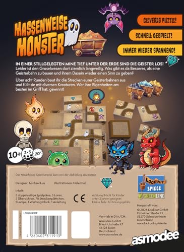 Mass Monster juego de mesa para 2-5 jugadores miniatura 4