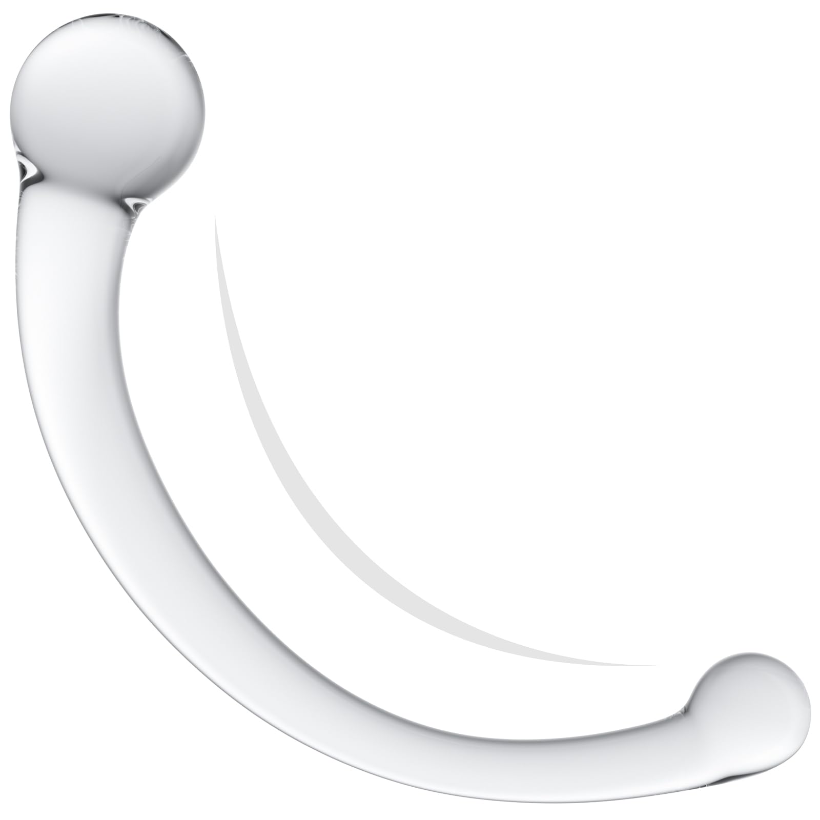 Prostate Massager Glass Pure Wand Anal Toys - Double Ended Glass Dildo - 8 3 Inch Anal Hook