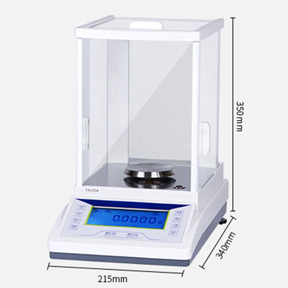 Báscula de precisión para laboratoriosBalanzas de precisión para Laboratorio Balanza analítica Digital de 0,1 MG Báscula electrónica precisa para Laboratorio, Farmacia y joyería，100 g/0,1 MG