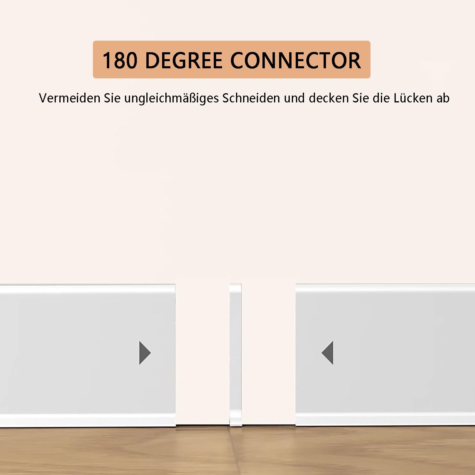Aluminium Sockelleisten In Verschiedenen Höhen Länge 125 Cm * 2 Stück Clips Für Sockelleisten Küche Verschleißfest Und Lichtecht Flexibel Für Jedes Raumkonzept(Roségold gebürstet,Höhe: 60mm)