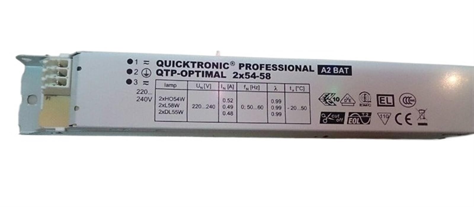 Convertisseur électronique QTP-Optimal T5 T8 pour luminaire DL