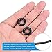 PATIKIL Nitrile Rubber O-Rings 20mm OD 10mm ID 5mm Width, 25 Pcs Metric Sealing Gasket for Faucet Plumbing Automotive Repair, Black