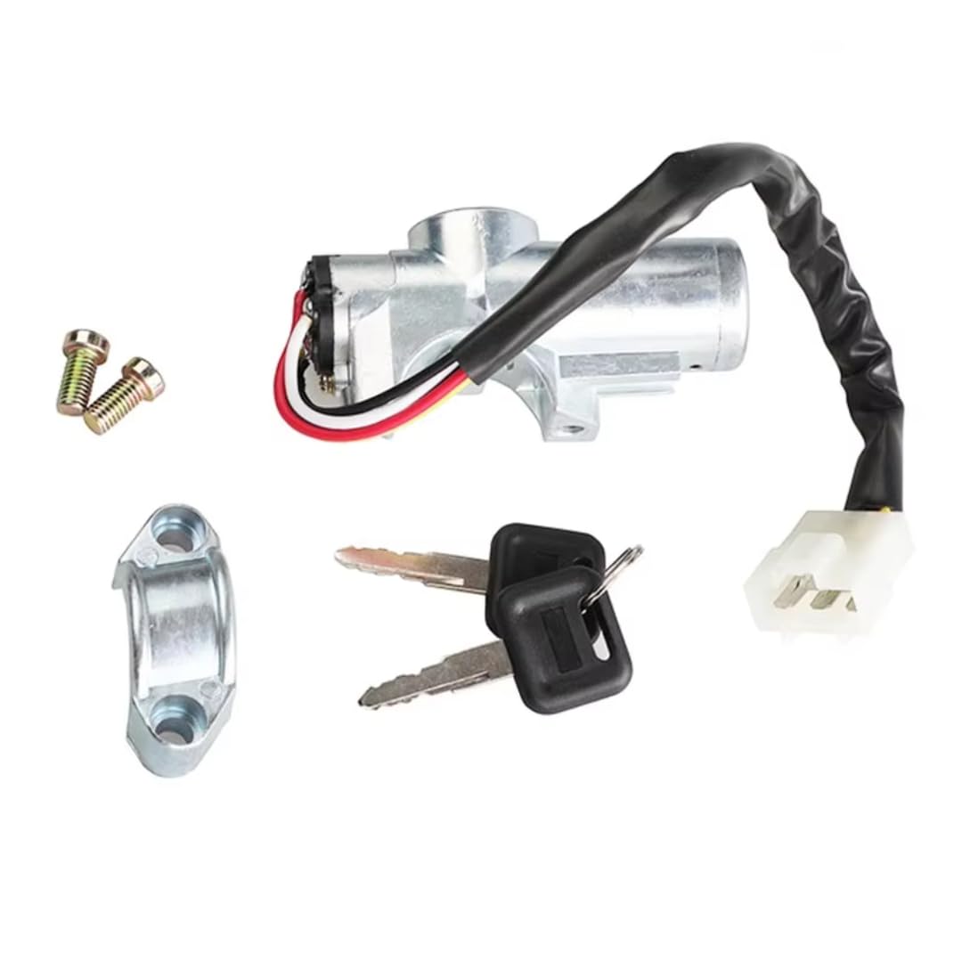 Rufutle 4870075P25 Car Auto Door Lock Cylinder Barrel For Nissan D21 Pickup Pathfinder 1987-1991, Ignition Switch 8060001G25/4870075P25(4870075P25)