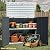 DWVO Outdoor Weather-Resistant Horizontal Storage Shed, 35 Cu Ft Capacity, Lockable and Waterproof, Suitable for Storing Garden Tools, Dark Gray