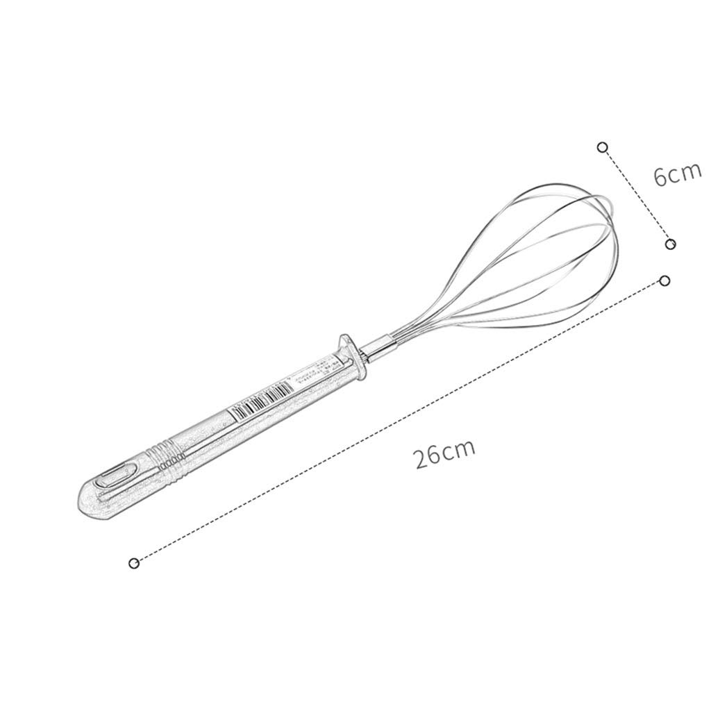2 Fruste A Spirale In Acciaio Inox Per Cucina – Manuali, Per Montare Panna, Uova E Salse, 27 Cm