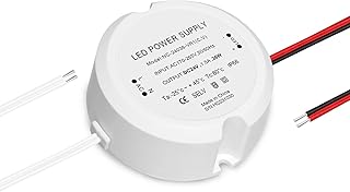 HNCY LED Transformer 24 V 36 W 1.5 A, LED Power Supply Transformer 230 V to 24 V, AC to DC Switch Low Voltage Transformer,...