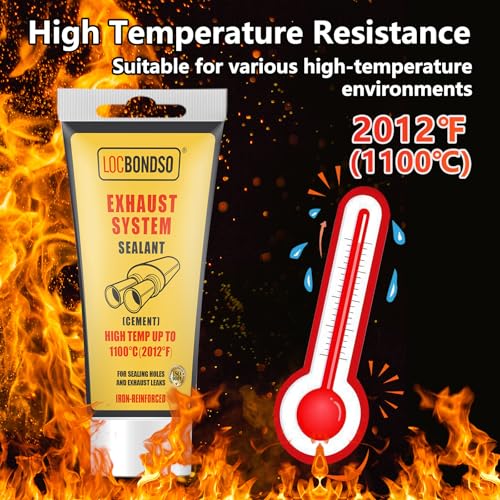 Locbondso EXHAUST SYSTEM SEALANT-0711 High Temp Muffler And Tailpipe Sealer - Exhaust System Sealant thumb #1