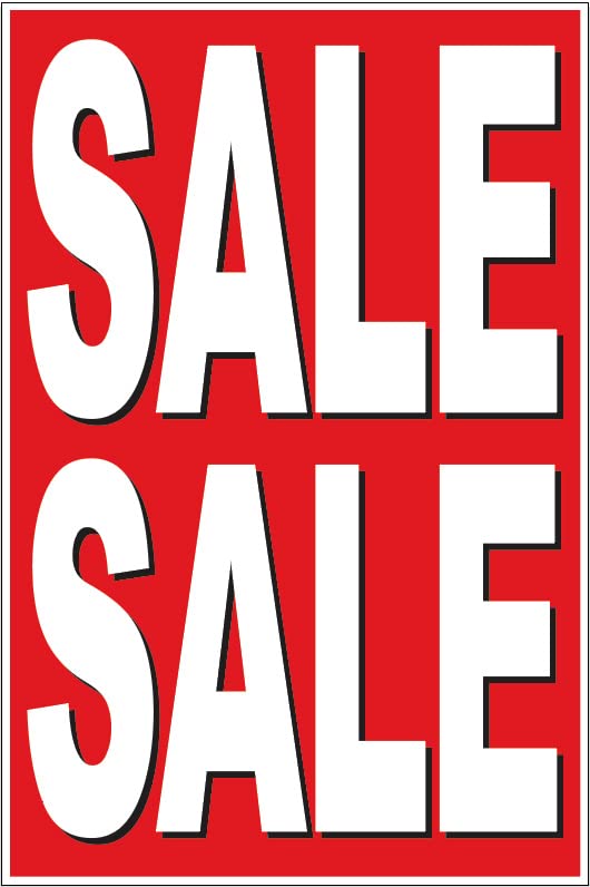 4 Less Co 24x36 Inch SALE SALE Poster Retail Business Store Window POP Sign rb