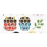 キーボード用 スキンシール Magic Keyboard iPadpro13 (M4) 2024 年発売 第5世代 対応 キートップ ステッカー アイパッド ノートパソコン アクセサリー 保護 012872 節分 鬼 豆