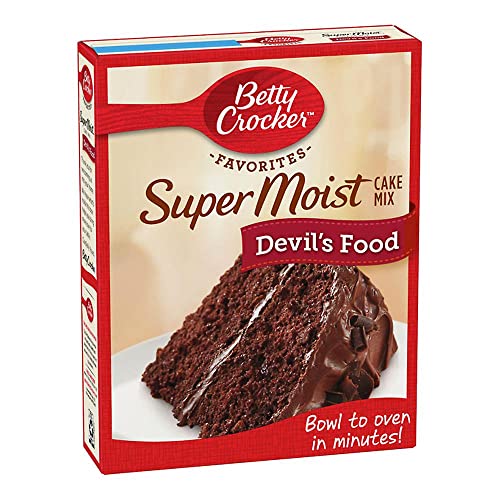 Betty Crocker Super Moist Devil's Food Cake Mix - Preparado de chocolate - 432 gramos