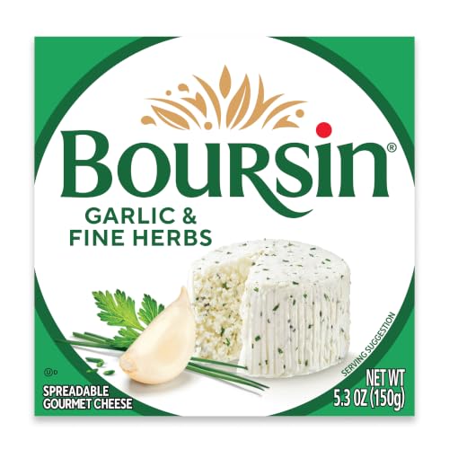 Boursin Garlic & Fine Herbs Cheese, Artisan fresh cheeses, 5...