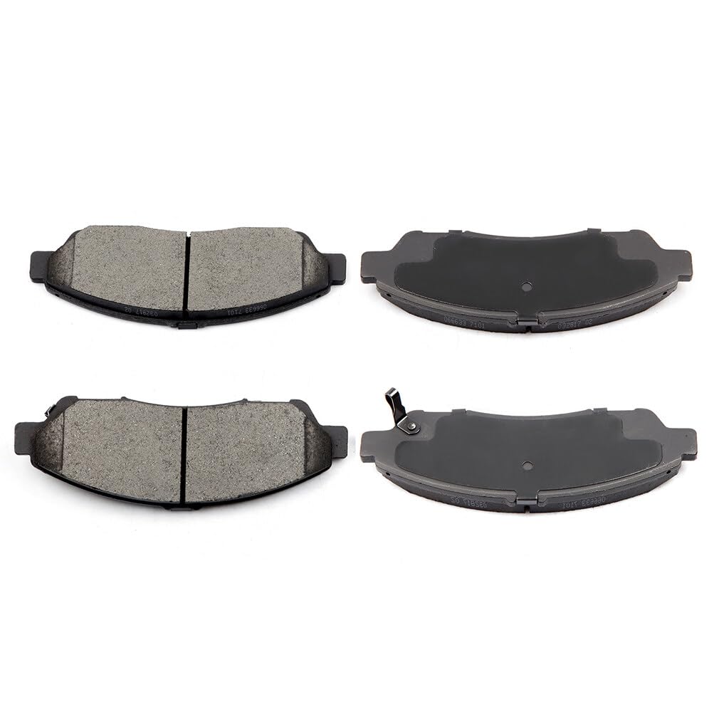 ECCPP D1280-8396 Front Ceramic Disc Brake Pad Set Fit For Acura MDX 2007-2019,For Acura ZDX 2010-2013,For Honda Pilot 2009-2019,For Honda Ridgeline 2017-2019