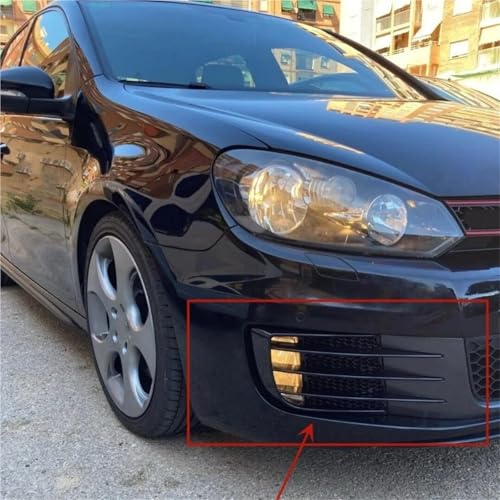 Rejilla de alerón frontal para Golf 6 MK6 que mejora la aerodinámica del parachoques 5