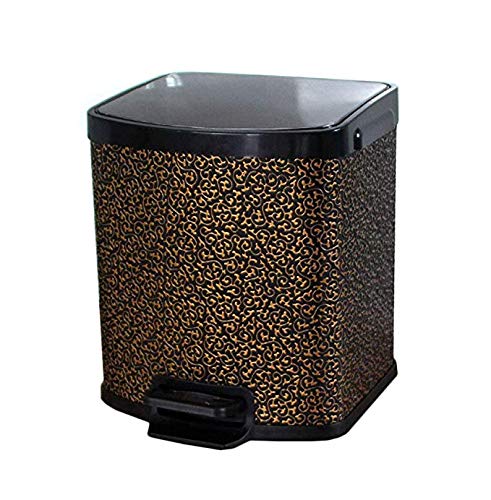 Poubelle à pédale 12L en acier inoxydable au design élégant pour salon
