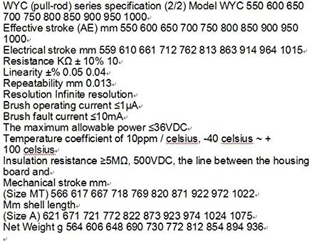 GOWE WYC-R-425mm rod linear displacement sensor linear position sensor electronic scale injection molding machine