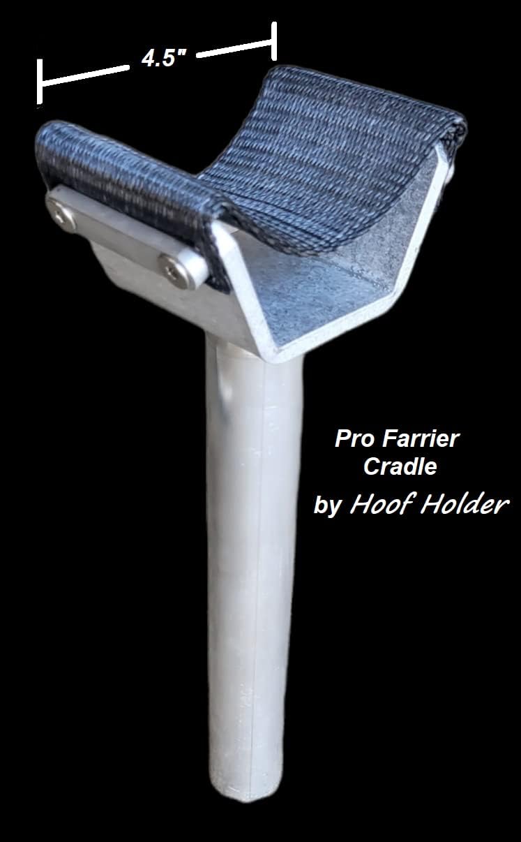 Horse Hoof Holder Stand Sand Stone Grey Jack w/Pro Cradle