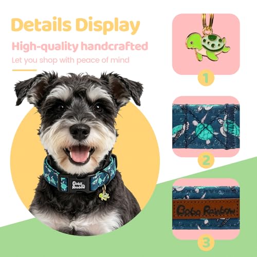 Collier pour chien réglable et durable à boucle rapide bleue - 3