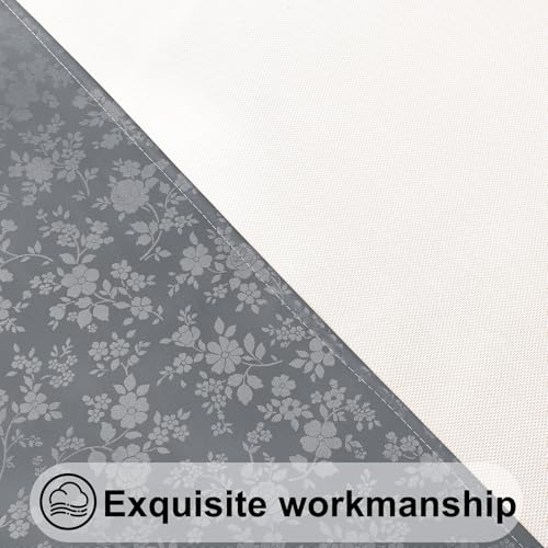 Image of Smiry Waterproof Heavy Duty Vinyl Fitted Tablecloth for 36 inch-44 inch Round Table