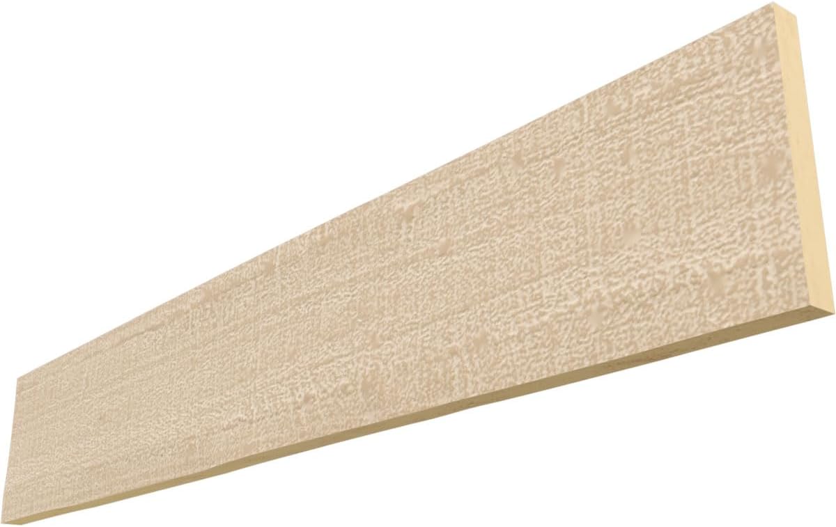 Ekena Millwork BMRCS1C0040X010X144SN 1-Sided Rough Cedar Endurathane Plank Faux Wood Beams, 12-in. L, Sand Dune
