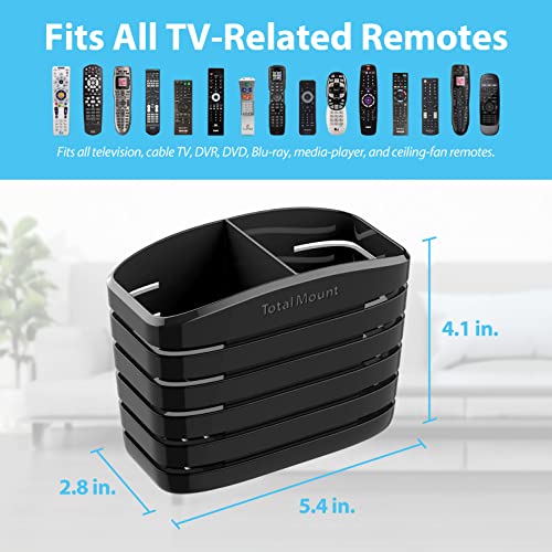 Support de télécommande TotalMount taille M noir pour trois télécommandes
