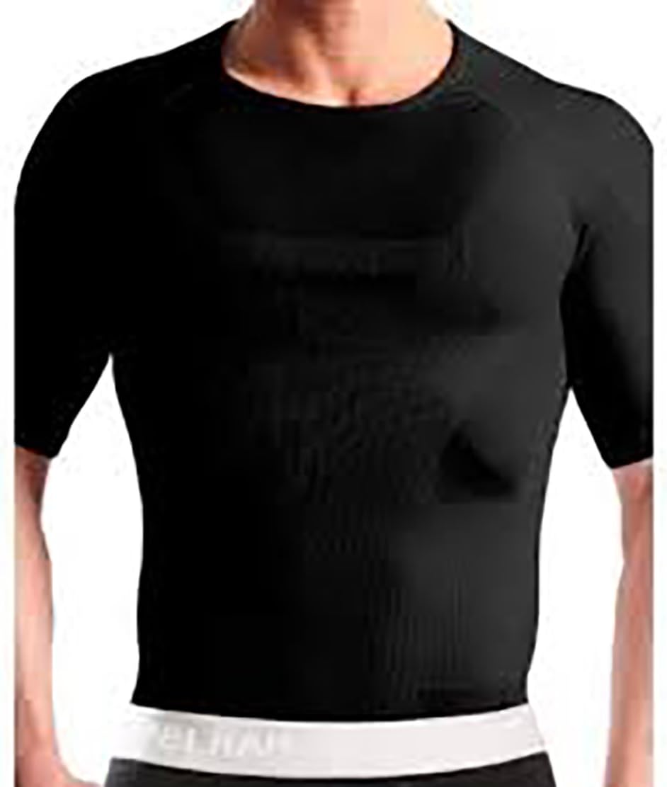 Pelham and Strutt Men's Compression T-Shirt - Slimming Shapewear (Extra Large, Black)