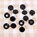 TEHAUX 50pcs Screw Protection Cover Screw Decor Cover for Bike Car (Black)