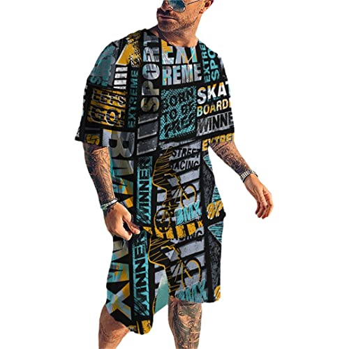 Ensemble t-shirt et short de sport pour entraînement fitness et musculation