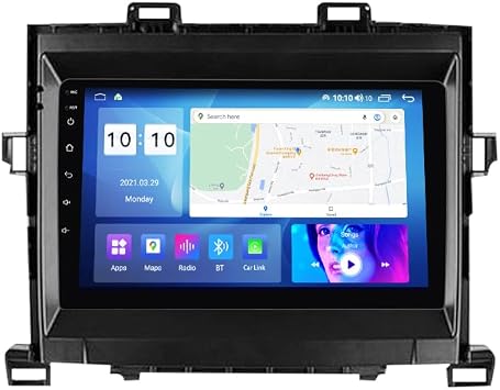 MekedeTech Android Car Radio Stereo for Toyota Alphard 2008 2009 2010 2011 2012 2013 2014 Head Unit,1280 * 720 HD Touch Screen Upgrade with 4G LTE Wireless CarPlay/Android Auto,8 core 8+128G