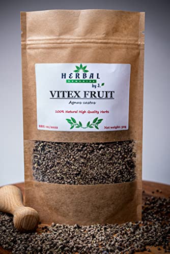 Chaste Tree Berry Vitex Tea Fruit Dried Herb 50g - Agnus Castus Chaste Tree Berry - Herbal Remedies by J. - Niepokalanek