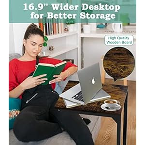 Cshapedendtablesidetablescouchtvtraytablesmallsnacktablesofatablewithmetalframeforlivingroombedroombedsideforsmallspacesrusticbrownblack Urban Country Home Decor C shaped end table side tables couch tv tray table small snack table sofa table with metal frame for living room bedroom bedside for small spaces rustic brown black urban country home decor