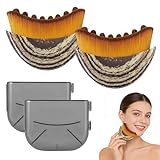 【Conception ergonomique】Conçue pour épouser les contours naturels de votre visage, cette Brosse de Contour pour le Visage visage sculpte sans effort les zones clés telles que la mâchoire, les pommettes et le cou. Ses bords incurvés sont parfaitement adaptés aux courbes du visage, offrant ainsi une fermeté accrue et un résultat de contouring naturel, pour un visage en forme de V harmonieux